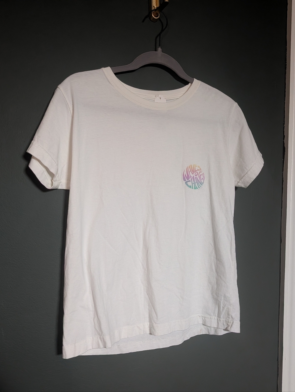 Roxy Waves Of Change White Crewneck Tee